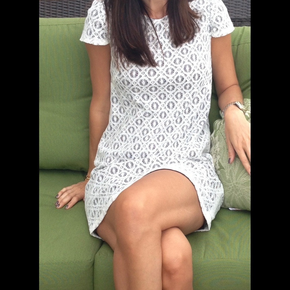 Suzi Chin White Lace Dress